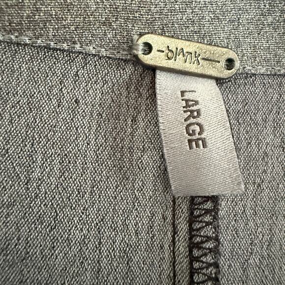 BL-NK London | Black and Gray Long Sleeve Maxi Shirtdress | Large - Picture 4 of 7